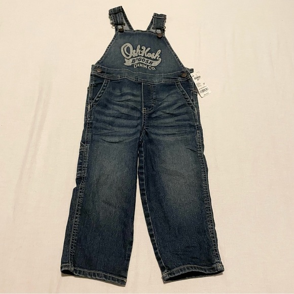 OshKosh B'Gosh Kids Denim Overalls Baby Size 3T - Picture 14 of 16